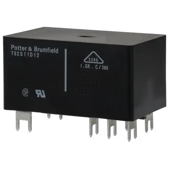 T92S11D12-24 - TE Connectivity Potter & Brumfield Relays - Power Relays, Over 2 Amps