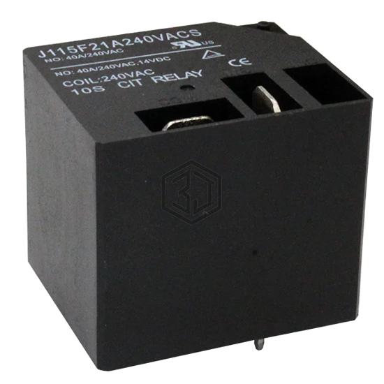 J115F21A240VACS - CIT Relay and Switch - Power Relays, Over 2 Amps