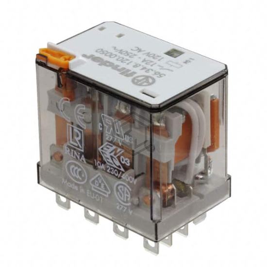 56.34.8.120.0040 - Finder Relays, Inc. - Power Relays, Over 2 Amps