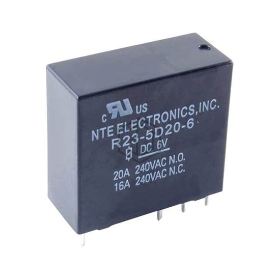 R23-5D20-6 - NTE Electronics, Inc - Power Relays, Over 2 Amps