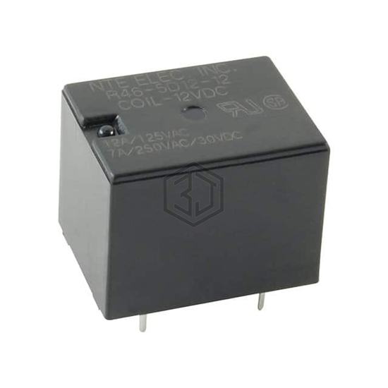 R46-5D12-6 - NTE Electronics, Inc - Power Relays, Over 2 Amps