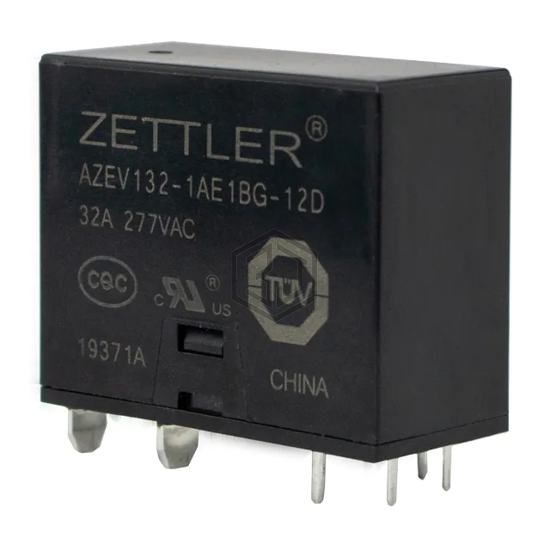 AZEV132-1AE1BG-12D - American Zettler - Power Relays, Over 2 Amps