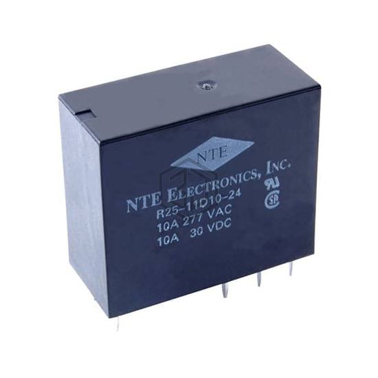 R25-11A10-24 - NTE Electronics, Inc - Power Relays, Over 2 Amps