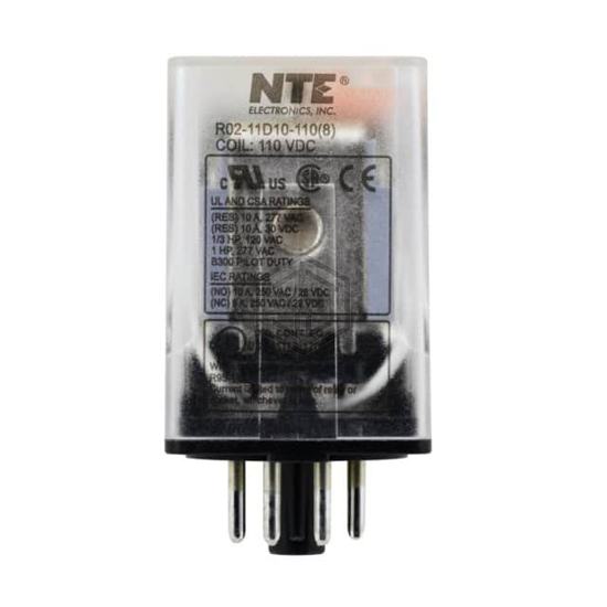 R02-11D10-110 - NTE Electronics, Inc - Power Relays, Over 2 Amps