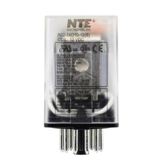 R02-14D10-12 - NTE Electronics, Inc - Power Relays, Over 2 Amps