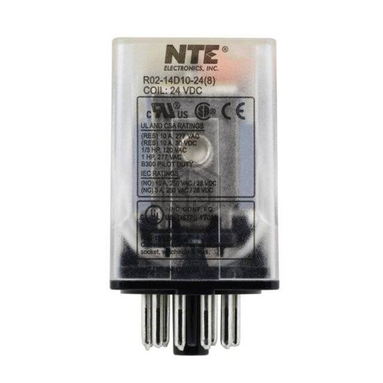 R02-14D10-24 - NTE Electronics, Inc - Power Relays, Over 2 Amps