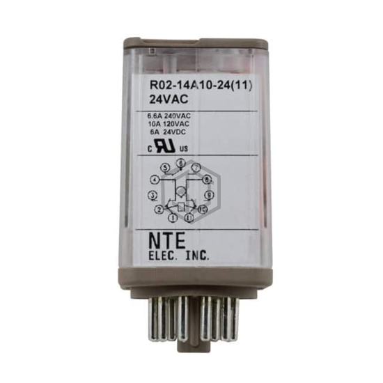 R02-14A10-24 - NTE Electronics, Inc - Power Relays, Over 2 Amps