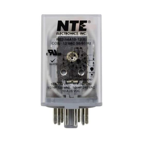 R02-14A10-12 - NTE Electronics, Inc - Power Relays, Over 2 Amps
