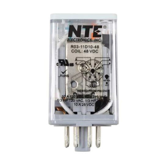 R03-11D10-48 - NTE Electronics, Inc - Power Relays, Over 2 Amps