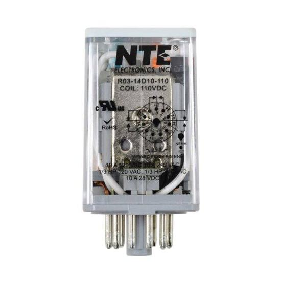 R03-14D10-110 - NTE Electronics, Inc - Power Relays, Over 2 Amps