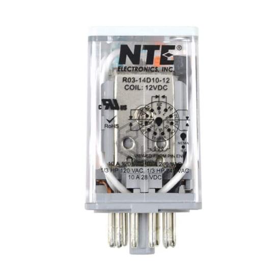 R03-14D10-12 - NTE Electronics, Inc - Power Relays, Over 2 Amps