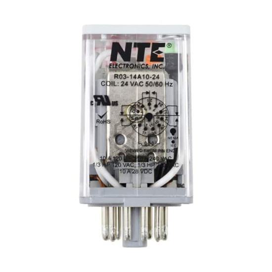 R03-14A10-24 - NTE Electronics, Inc - Power Relays, Over 2 Amps
