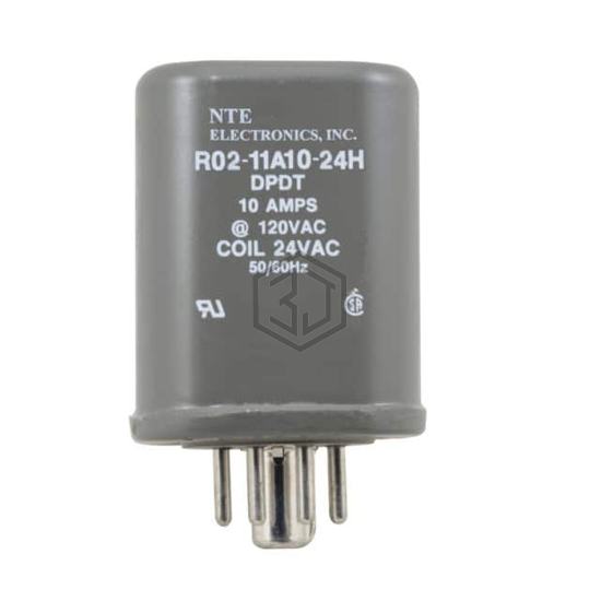 R02-11A10-24H - NTE Electronics, Inc - Power Relays, Over 2 Amps