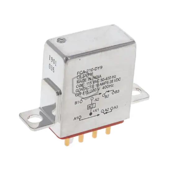 FCA-210-DY9 - TE Connectivity Aerospace, Defense and Marine - Power Relays, Over 2 Amps