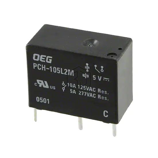 PCH-105L2M,000 - TE Connectivity Potter & Brumfield Relays - Power Relays, Over 2 Amps