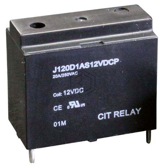 J120D1AS12VDCP - CIT Relay and Switch - Power Relays, Over 2 Amps