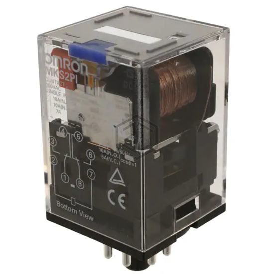 MKS2PIDC12 - Omron Automation and Safety - Power Relays, Over 2 Amps