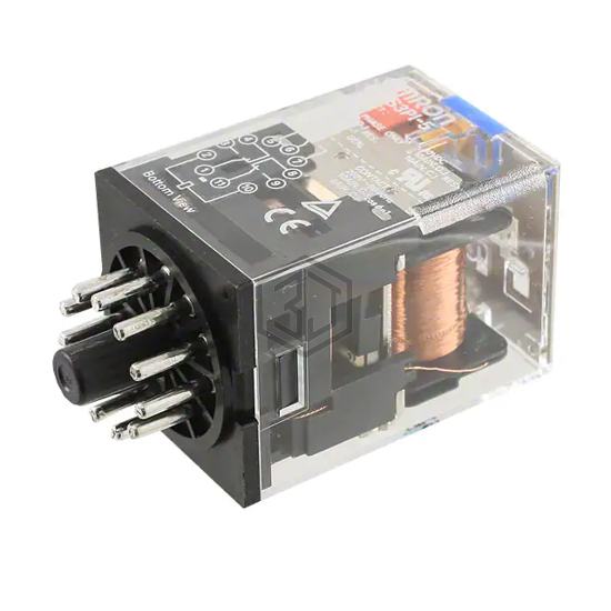 MKS3PI-5 DC24 - Omron Automation and Safety - Power Relays, Over 2 Amps