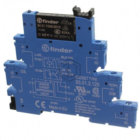 38.51.3.125.0060 - Finder Relays, Inc. - Power Relays, Over 2 Amps