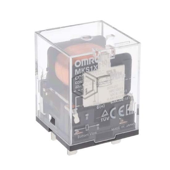 MKS1XT-10 DC220 - Omron Automation and Safety - Power Relays, Over 2 Amps