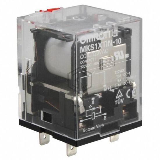 MKS1XTN-10 AC240 - Omron Automation and Safety - Power Relays, Over 2 Amps