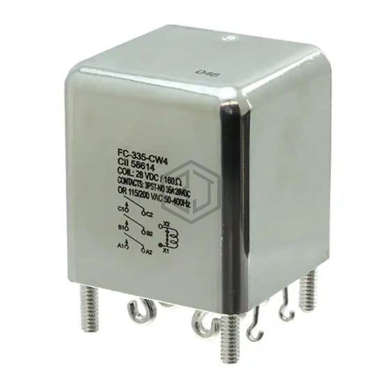 FC-335-CW3 - TE Connectivity Aerospace, Defense and Marine - Power Relays, Over 2 Amps