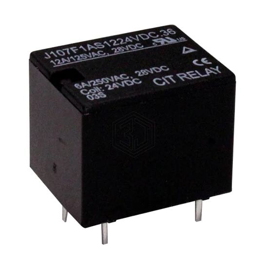 J107F1AS1224VDC.36 - CIT Relay and Switch - Power Relays, Over 2 Amps