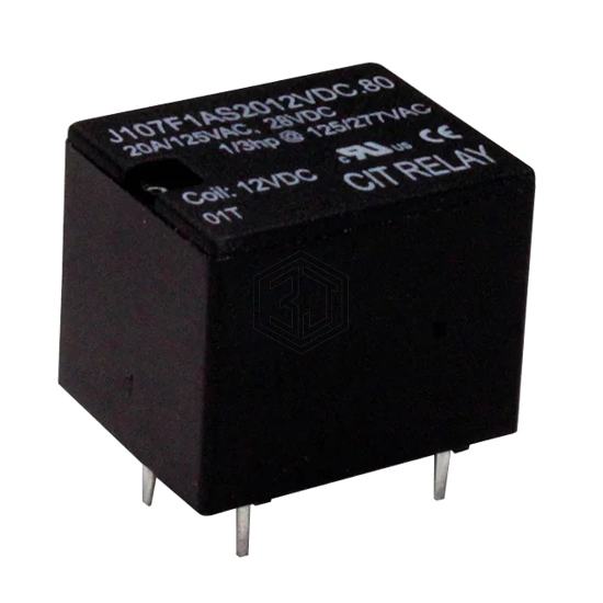 J107F1AS2012VDC.80 - CIT Relay and Switch - Power Relays, Over 2 Amps