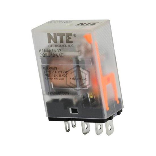 R11-5A15-12 - NTE Electronics, Inc - Power Relays, Over 2 Amps