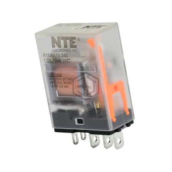 R11-5A15-240 - NTE Electronics, Inc - Power Relays, Over 2 Amps