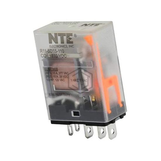 R11-5D15-110 - NTE Electronics, Inc - Power Relays, Over 2 Amps