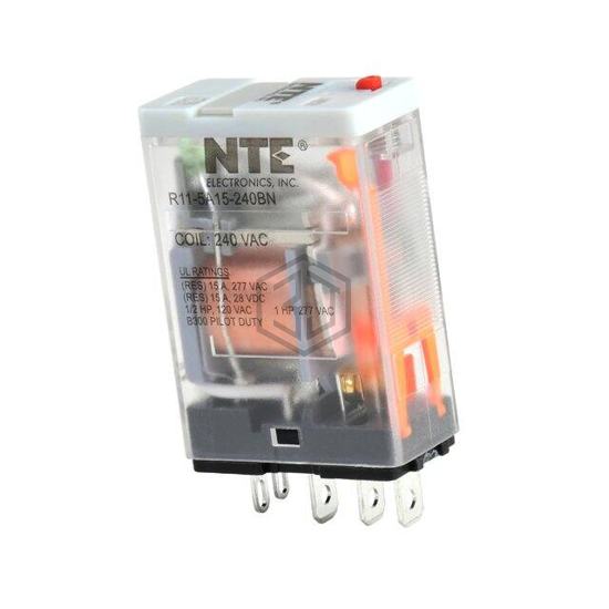 R11-5A15-240BN - NTE Electronics, Inc - Power Relays, Over 2 Amps