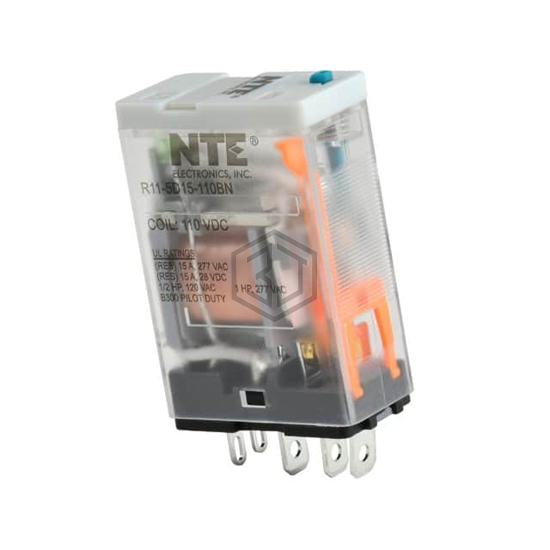 R11-5D15-110BN - NTE Electronics, Inc - Power Relays, Over 2 Amps