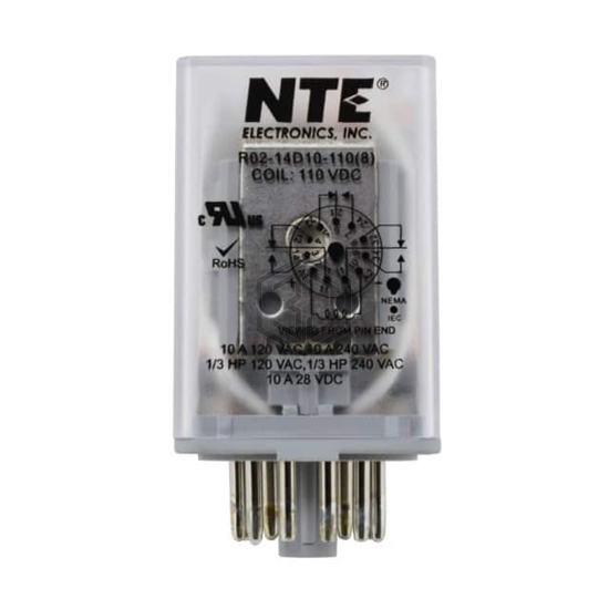 R02-14D10-110 - NTE Electronics, Inc - Power Relays, Over 2 Amps