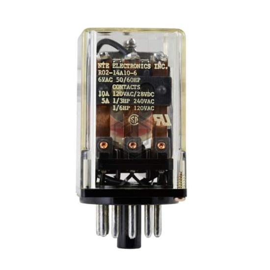 R02-14A10-6 - NTE Electronics, Inc - Power Relays, Over 2 Amps