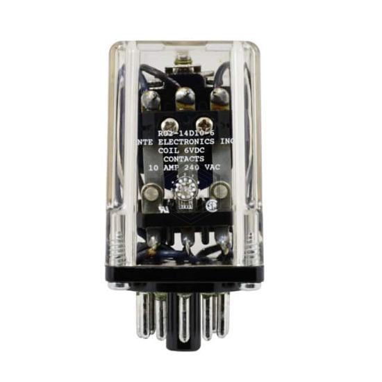 R02-14D10-6 - NTE Electronics, Inc - Power Relays, Over 2 Amps