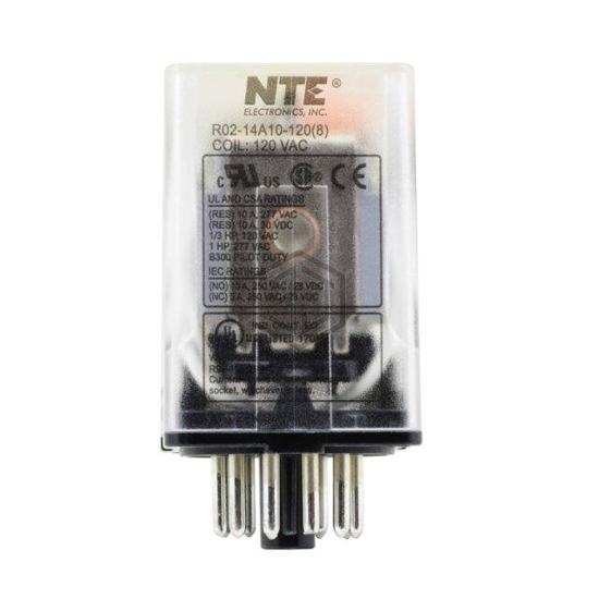 R02-14A10-120 - NTE Electronics, Inc - Power Relays, Over 2 Amps