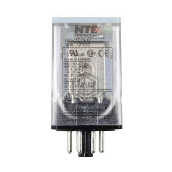 R03-11D10-12 - NTE Electronics, Inc - Power Relays, Over 2 Amps
