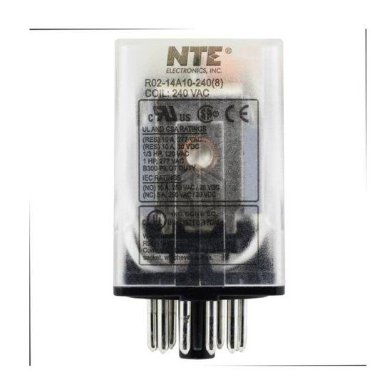 R02-14A10-240 - NTE Electronics, Inc - Power Relays, Over 2 Amps