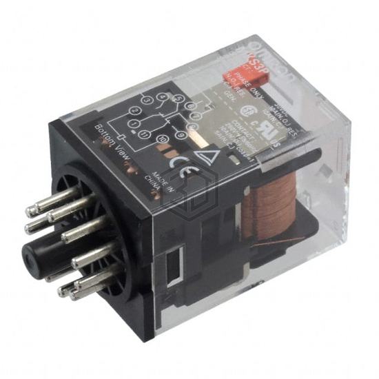 MKS3P DC48 - Omron Automation and Safety - Power Relays, Over 2 Amps