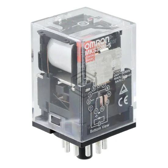 MKS3PN-5 AC240 - Omron Automation and Safety - Power Relays, Over 2 Amps