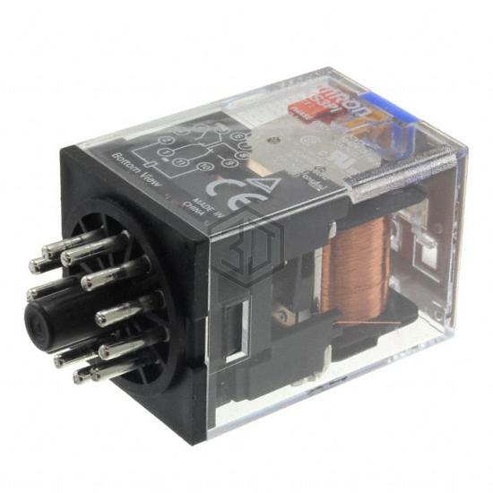 MKS3PI DC110 - Omron Automation and Safety - Power Relays, Over 2 Amps