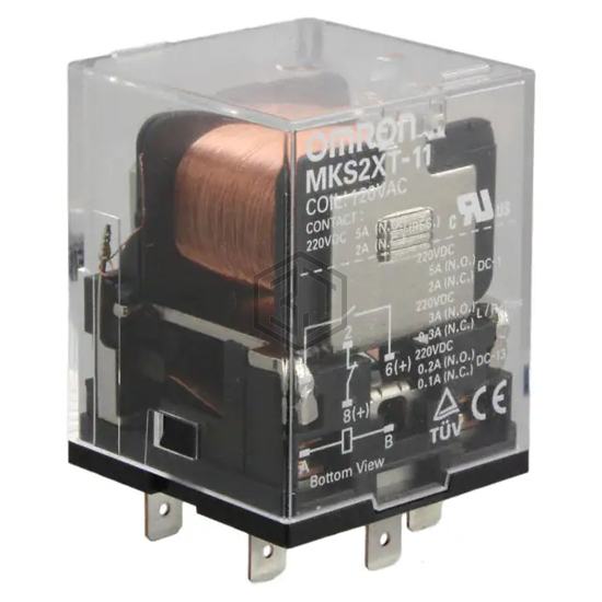 MKS2XT-11 AC120 - Omron Automation and Safety - Power Relays, Over 2 Amps