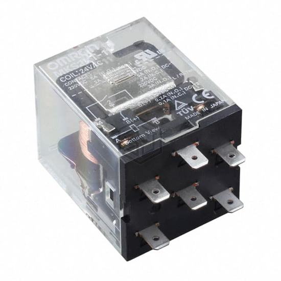 MKS2XT-11 AC24 - Omron Automation and Safety - Power Relays, Over 2 Amps