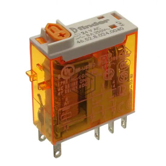 46.52.8.024.0040 - Finder Relays, Inc. - Power Relays, Over 2 Amps