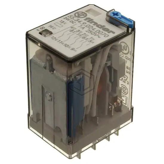55.34.9.024.0070 - Finder Relays, Inc. - Power Relays, Over 2 Amps