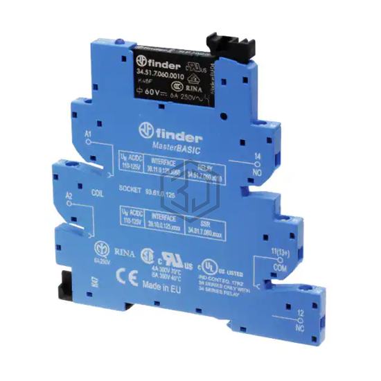 39.11.0.012.0060 - Finder Relays, Inc. - Power Relays, Over 2 Amps