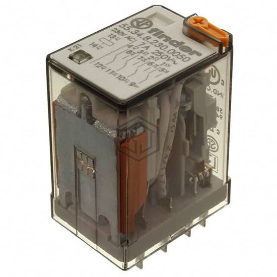 55.34.8.230.0050 - Finder Relays, Inc. - Power Relays, Over 2 Amps