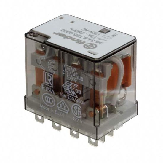 56.34.8.120.0000 - Finder Relays, Inc. - Power Relays, Over 2 Amps