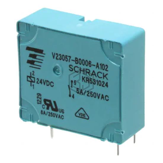 V23057B0006A102 - TE Connectivity Potter & Brumfield Relays - Power Relays, Over 2 Amps